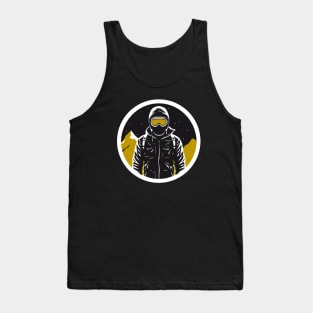 Starry Mountain Snowboarder Tank Top